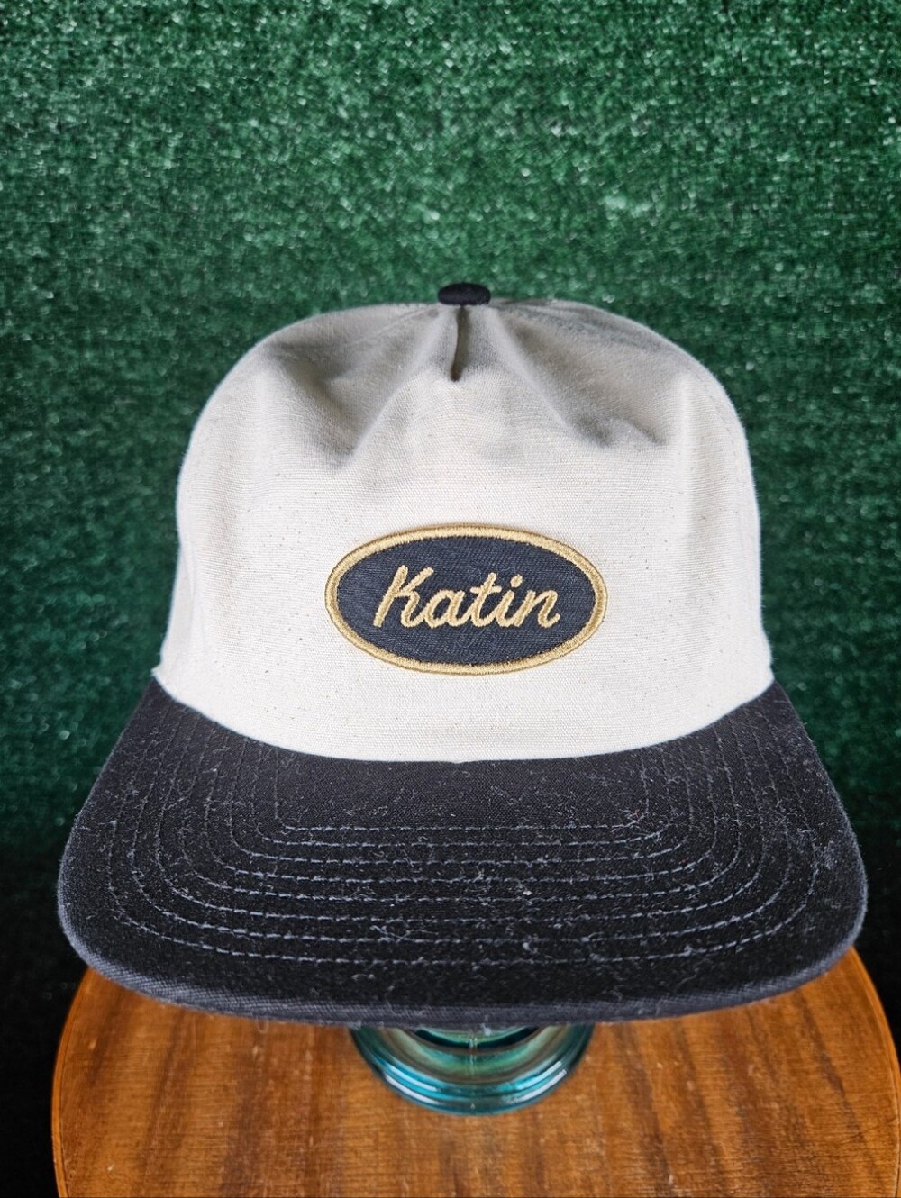 NWT Katin Two-Tone Canvas Snapback Hat / Size - OSFM / Ivory & Black